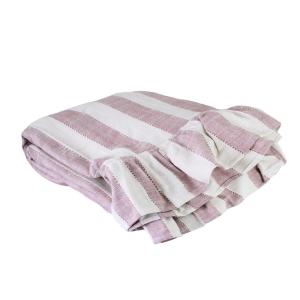 Duk - Ida Rand - Vit - Rosa - L150 x B250 cm - www.frokenfraken.se