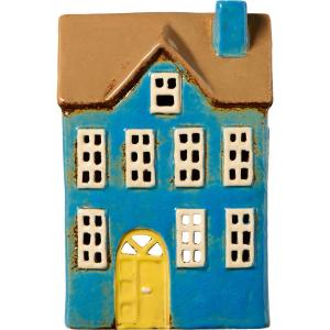 Hus for varmelys - Nyhavn - Blatt gult dor - 20 cm - www.frokenfraken.se