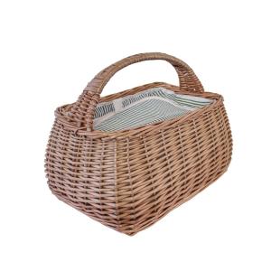 Kjølebag Kurv - Grønn stoff - L38 x B25 x D27 cm - www.frokenfraken.se