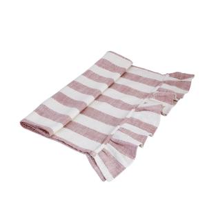 Løper - Ida Volang Stripet - Hvit - Rosa - L50 x B150 cm - www.frokenfraken.se