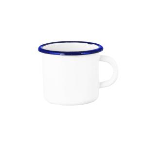 Mugg - Emils Emalj /Blå - Vit - Ø9 x H8 cm - www.frokenfraken.se