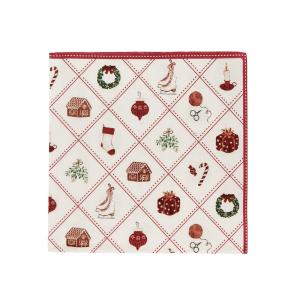Pappersservett - Juletid Nostalgi - L33 x B33 cm - www.frokenfraken.se