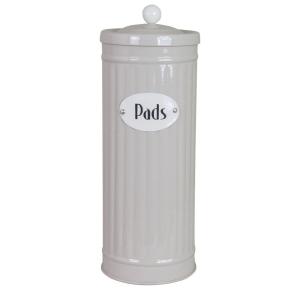 Plåtboks - Hugo Pads - Beige - Ø8,3 x H22,5 cm - www.frokenfraken.se