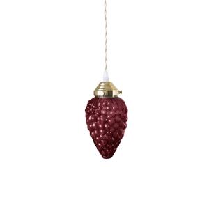 Taklampa - Druva - Mässing/Rød - Ø10 x H23 cm - www.frokenfraken.se