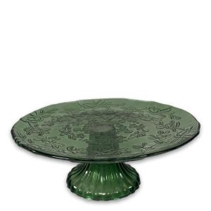 Tårtfat - Glass - Grønn - 25,5 x 9,3 cm - www.frokenfraken.se