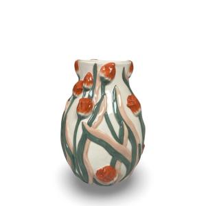 Vas - Botanica - Röd Tulpan - 20 x 14,6 cm - www.frokenfraken.se