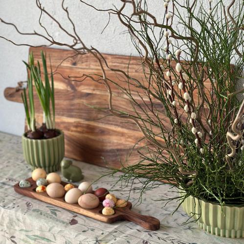 Egg Holder - Tre - Rektangulær - 50 x 11,5 cm - www.frokenfraken.se