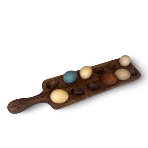 Egg Holder - Tre - Rektangulær - 50 x 11,5 cm - www.frokenfraken.se