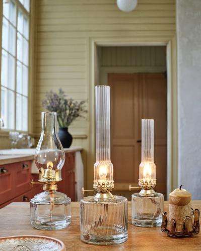 Brännerrør for Parafinlampe - Reservedel - Riflet Lav - Ø4 x H17 cm - www.frokenfraken.se