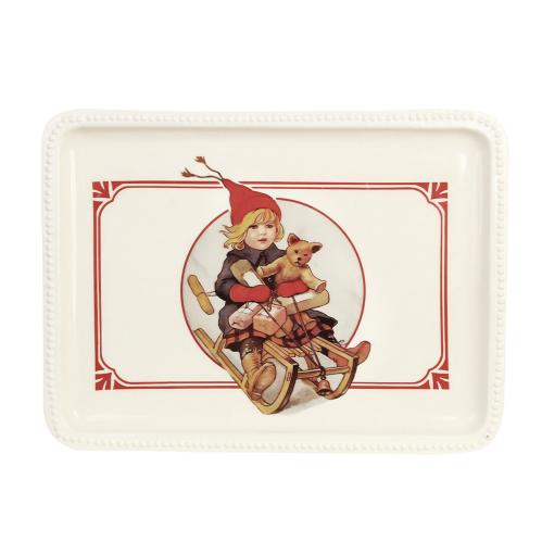 Brett - Kälke - Gammaldags Jul - B30,5 x H22,5 cm - www.frokenfraken.se