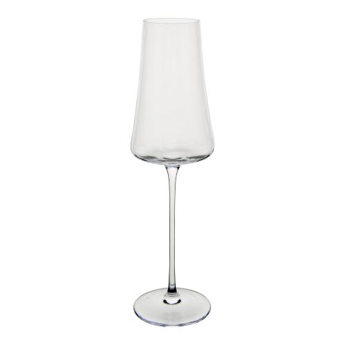 Champagneglass - Nomi - Stripete klarglass - Ø7 x 24 cm - www.frokenfraken.se
