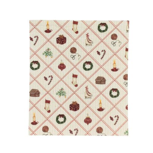 Kjøkkenklut - Juletid - Multi - L17 x B20 cm - www.frokenfraken.se
