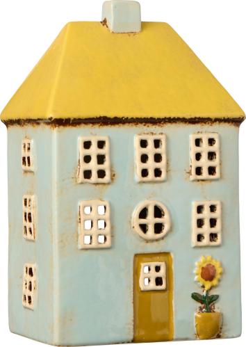 Hus for varmelamper - Nyhavn - Mint gul tak solros - 19 cm - www.frokenfraken.se