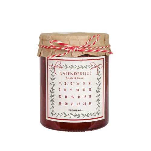 Kalenderljus - Äpple & Kanel - Doftljus - Ø8,5 x H11 cm - www.frokenfraken.se