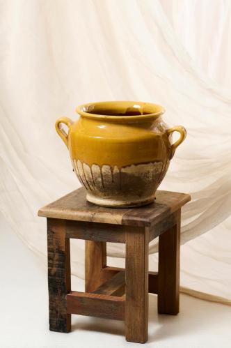 Potte - gul droppglasyr - 28,5 cm - www.frokenfraken.se