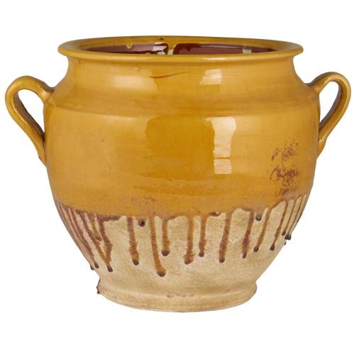 Potte - gul droppglasyr - 33 cm - www.frokenfraken.se