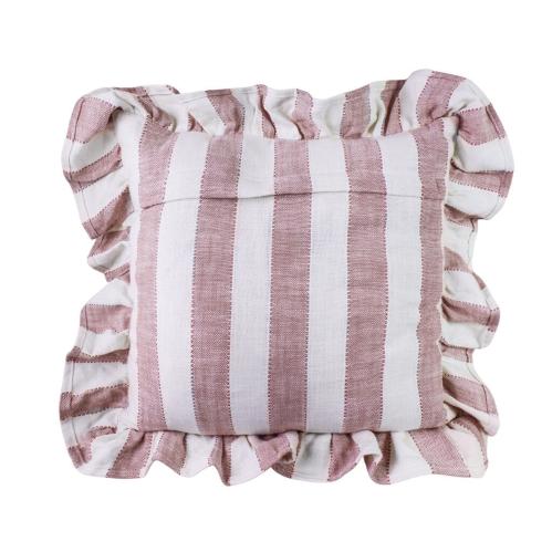 Putetrekk - Ida Volang Stripet - Hvit - Rosa - L45 x B45 cm - www.frokenfraken.se