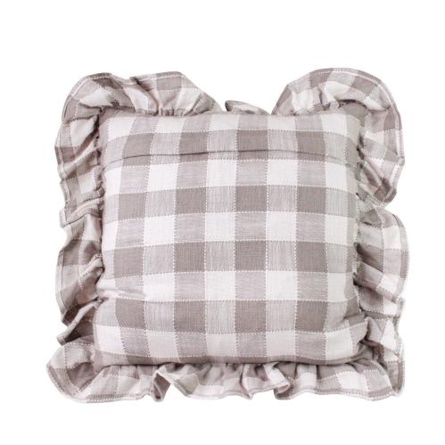 Putetrekk - Ida Volang Rutete - Hvit - Beige - L45 x B45 cm - www.frokenfraken.se