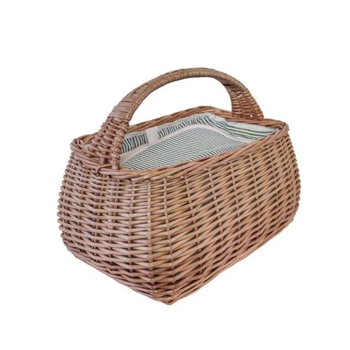 Kjølebag Kurv - Grønn stoff - L38 x B25 x D27 cm - www.frokenfraken.se
