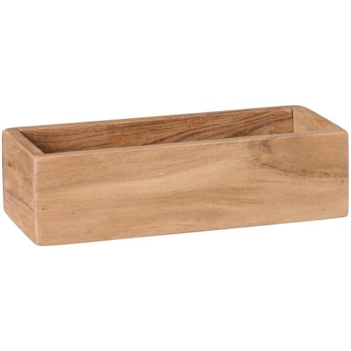 Låda - akaciatræ - 27 cm - www.frokenfraken.se