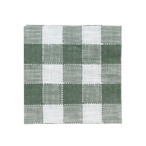 Pappersservett - Ida Rute - Hvit/Grønn - L33 x B33 cm - www.frokenfraken.se