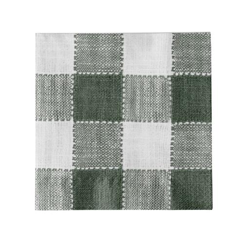 Pappersservett - Ida Rute - Hvit/Grønn - L33 x B33 cm - www.frokenfraken.se