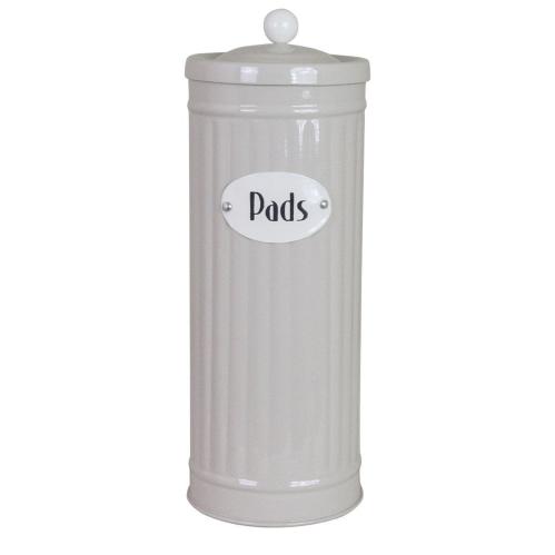 Plåtboks - Hugo Pads - Beige - Ø8,3 x H22,5 cm - www.frokenfraken.se