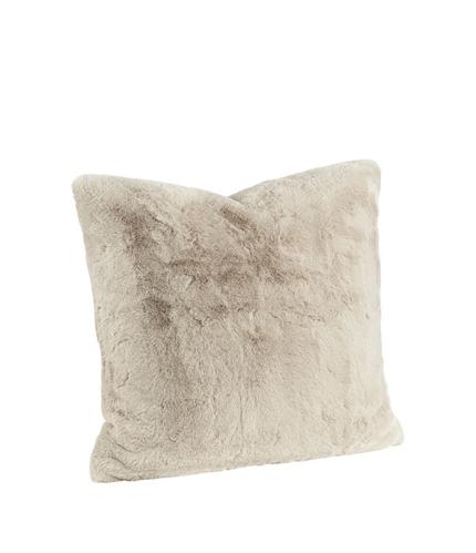 Putetrekk - Celine - Krem - Fuskepels - 60 x 60 cm - www.frokenfraken.se