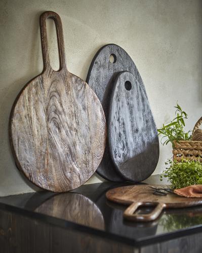 Skärbräda M - Svart - 40 x 25 cm - www.frokenfraken.se