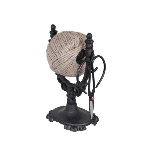 Snørholder med saks - Jern - Svart - B14,5 x H18 cm - www.frokenfraken.se