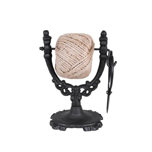 Snørholder med saks - Jern - Svart - B14,5 x H18 cm - www.frokenfraken.se