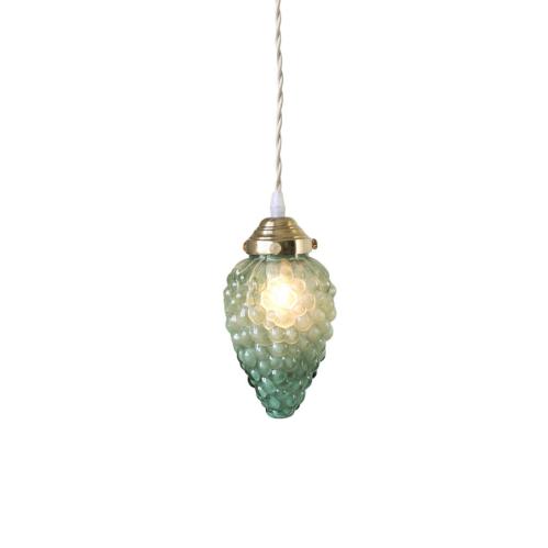 Taklampa - Druva - Mässing/Grønn - Ø10 x H23 cm - www.frokenfraken.se