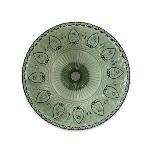 Tårtfat - Glass - Grønn - 30 x 10,5 cm - www.frokenfraken.se