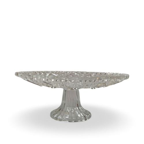 Tårtfat/Kakfat - Klarglas - Kristallkänsla - 20,2 x 8,3 cm - www.frokenfraken.se