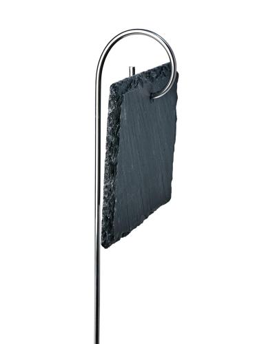 Hageskilt i skifer - 6-pakning - Svart - 10 x 8 x 40 cm - www.frokenfraken.se