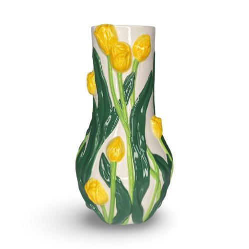 Vas - Botanica - Gul Tulpan - 18,3 x 10,7 cm - www.frokenfraken.se