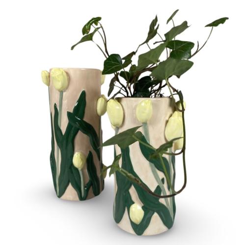 Vas - Botanica - Ljusgul Tulpan - 28,3 x 14,5 cm - www.frokenfraken.se