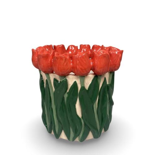 Vase - Botanica - Rød Tulipan - 17 x 16 cm - www.frokenfraken.se