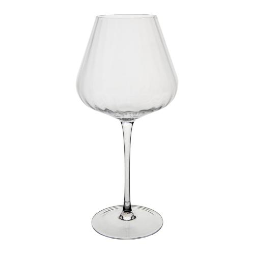 Vinglass - Nomi - Stripet Klart Glass - Ø11 x 25 cm - www.frokenfraken.se