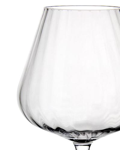 Vinglass - Nomi - Stripet Klart Glass - Ø11 x 25 cm - www.frokenfraken.se