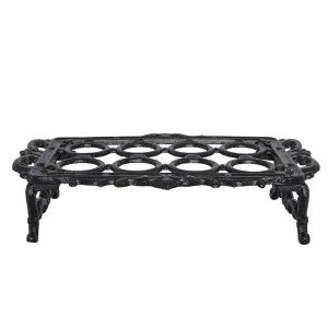 Egg Holder/Pot Stand - Iron Black - 29 x 18 cm - www.frokenfraken.se