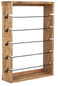 Display för band etc. - 5 stålpinnar att hänga på - 60 x 50 cm - www.frokenfraken.se