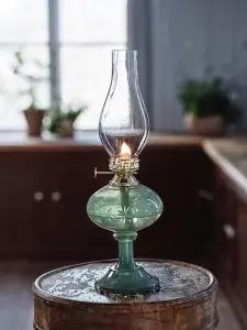 Parafinlampe - Esmeralda - Grønn - Ø11 x H34 cm - www.frokenfraken.se