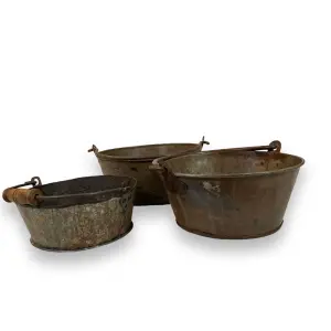 Järnhink Låg - Zink Vintage - 31 x 13 cm - www.frokenfraken.se