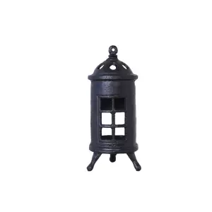 Kamin för Vämeljus - Svart - Ø8 x H18,5 cm - www.frokenfraken.se