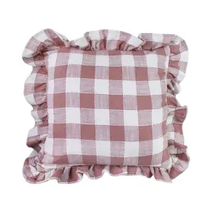 Putetrekk - Ida Volang Rutete - Hvit - Rosa - L45 x B45 cm - www.frokenfraken.se