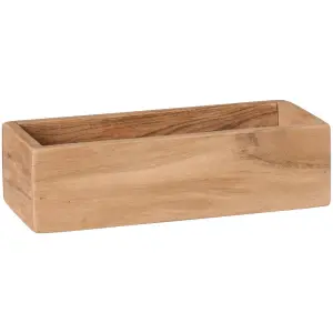 Låda - akaciatræ - 27 cm - www.frokenfraken.se