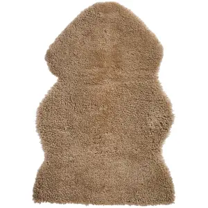 lammpæls - ljusbrun - 90 x 50 cm - www.frokenfraken.se