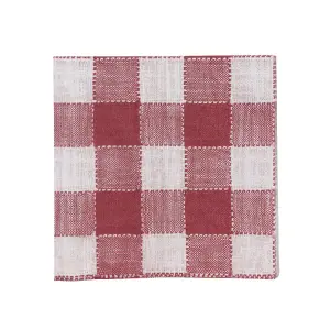 Pappersservett - Ida Rute - Hvit/Rød - L33 x B33 cm - www.frokenfraken.se