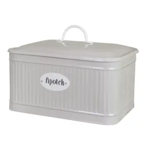Plåtboks - Hugo Apotek - Beige - L27,5 x B20 x D20 cm - www.frokenfraken.se